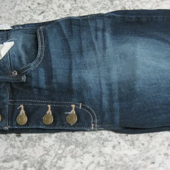 Maurices Regular Boyfriend Jeans Distressed Button Fly Mid Rise Size 4 NWT - Picture 7 of 10
